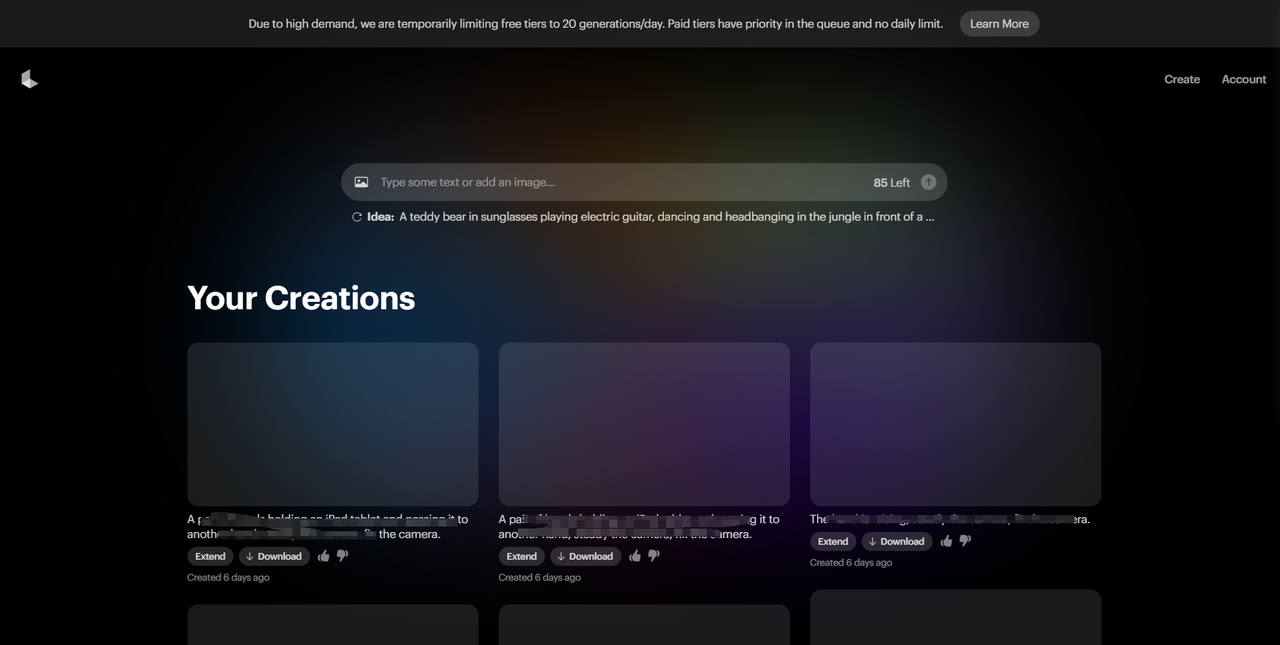 AI視頻工具推薦-Luma(有免費額度)生成式