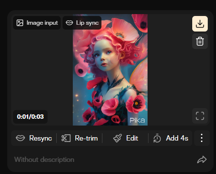 AI視頻工具推薦-Pika(有免費額度)?生成式