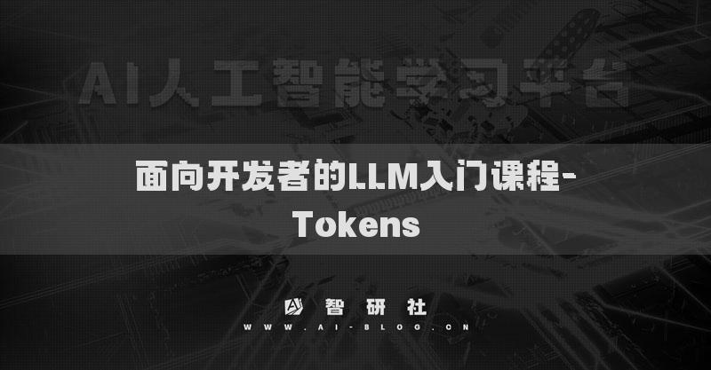 面向開發(fā)者的LLM入門課程-Tokens