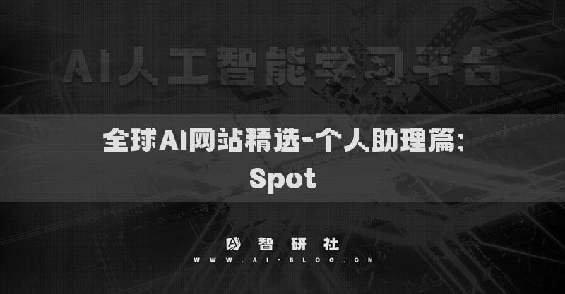 全球AI網(wǎng)站精選-個人助理篇：Spot?