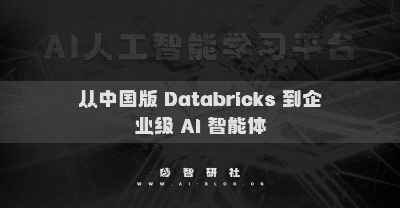 從中國(guó)版 Databricks 到企業(yè)級(jí) AI 智能體