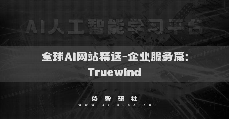 全球AI網(wǎng)站精選-企業(yè)服務(wù)篇：Truewind?