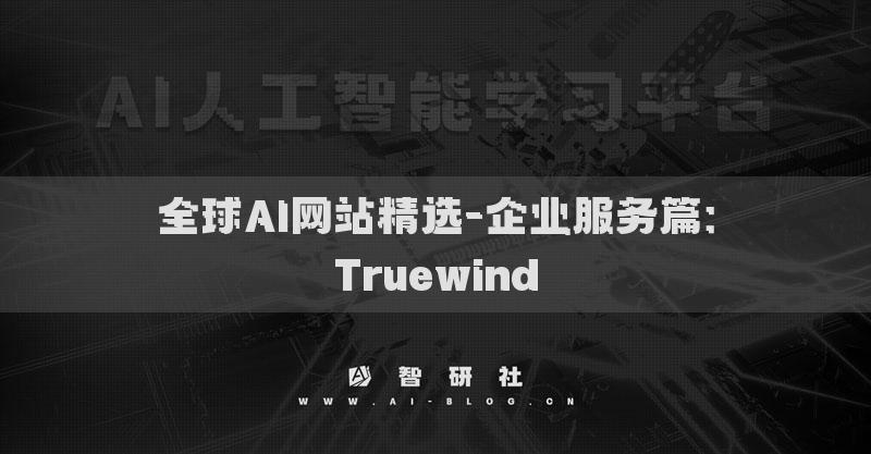 全球AI網(wǎng)站精選-企業(yè)服務(wù)篇：Truewind