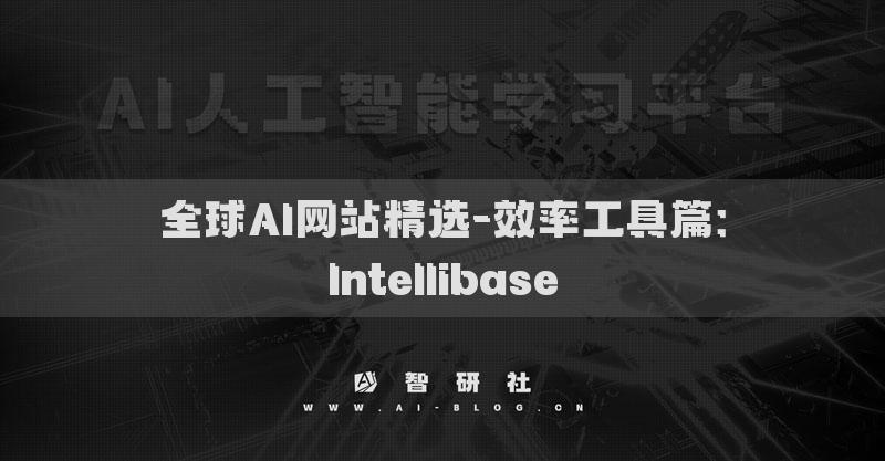 全球AI網(wǎng)站精選-效率工具篇：Intellibase
