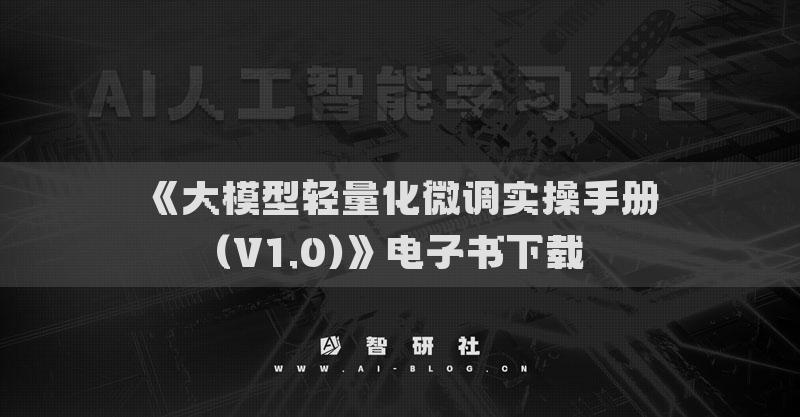 《大模型輕量化微調(diào)實操手冊(V1.0)》電子書下載