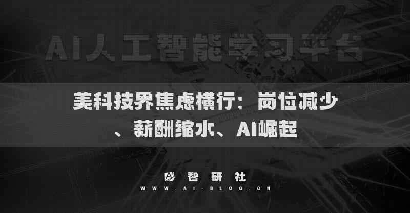 美科技界焦慮橫行：崗位減少、薪酬縮水、AI崛起