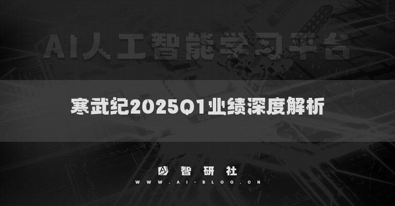 寒武紀(jì)2025Q1業(yè)績深度解析
