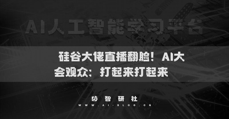 ??硅谷大佬直播翻臉！AI大會(huì)觀眾：打起來(lái)打起來(lái)??
