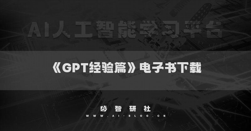 《GPT經(jīng)驗篇》電子書下載