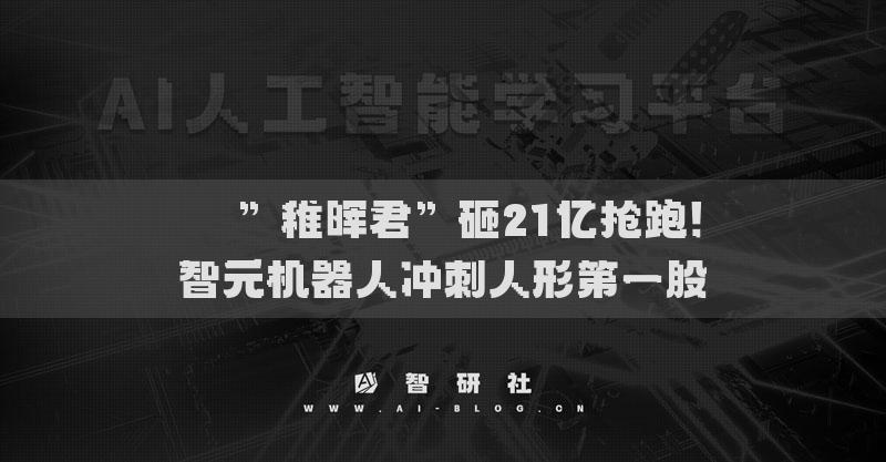 ??”稚暉君”砸21億搶跑！智元機(jī)器人沖刺人形第一股?